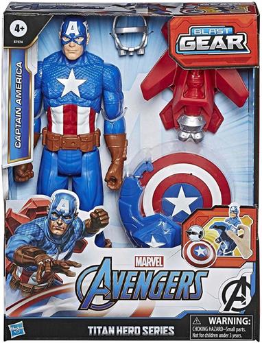 HASBRO E7374 MUÑECO AVENGERS TITAN HERO BLAST GEAR CAPITAN AMERICA