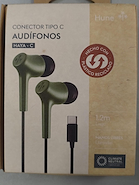 HUNE AT-ACC-AU-070 HAYA C AURICULAR Sin Vincha con microfono Conector Tipo C