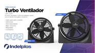 INDELPLAS IV20 VENTILADOR TURBO 20 Negro