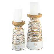 IVSA SA4890 CANDELABRO CERAMICA Rayado