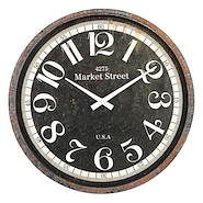 JUNKO L111 RELOJ PARED REDONDO ENVEJECIDO 39CM