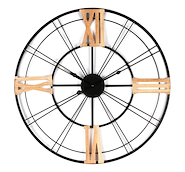 JUNKO L157 RELOJ PARED REDONDO NUMEROS ROMANOS 60CM