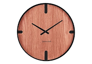 JUNKO L138 RELOJ PARED REDONDO MADERA/NEGRO 45CM