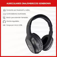KEN BROWN ROCKSPACE AURICULAR Bluetooth con Vincha 35mm 200mAh