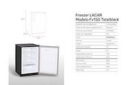 LACAR FV150 TOTAL BLACK FREEZER VERTICAL 150 LITROS