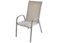 LAURY SUN LIGHT -6019 SILLON JARDIN acero gris/coversol