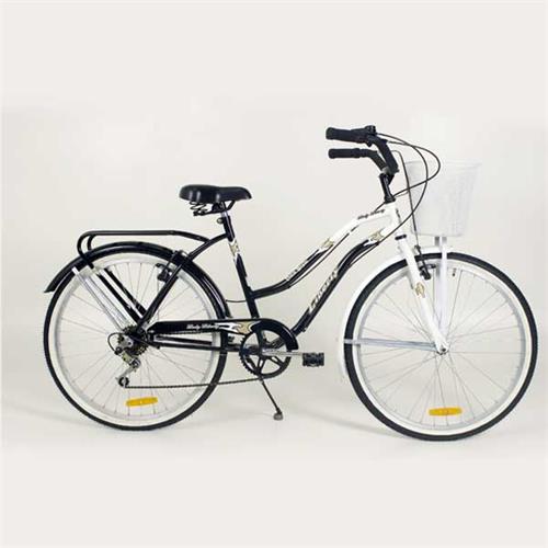 LIBERTY 345 PRIMAVERA BICICLETA PASEO Rod. 26  DAMA con canasto 5 Velocidades