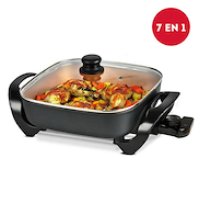 LILIANA AAK910 PARRILLA ELECTRICA 1500w. Regulador Con Tapa Cuadrada