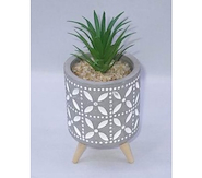 MANOS TEXTILES 120628 MACETA NORDICA C/SUCULENTA 11CM