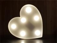 MANOS TEXTILES 1704145 CORAZON PLASTICO LED 24CM
