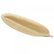 MANOS TEXTILES 1911393 CENTRO DE MESA HOJA MEDIANA 40CM oro
