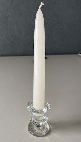 MANOS TEXTILES 1201680 CANDELABRO CHICO VIDRIO