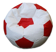 MEZANEK C24 PUFF FIACA PELOTA GRANDE Rojo/Blanco