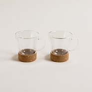 MISHKA GM90829-D TAZA CAFE SET X2 Base Corcho 290ML
