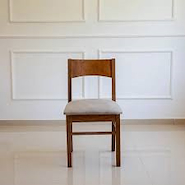 MOBILIA GIOVA 1402 SILLA MADERA CEDRO ecocuero natural