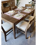 MOBILIA GIOVA 1324 MESA MADERA RECT.1.60 x 0.80 AMBAR