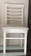 MOBILIA EMILIA 1413 SILLA MADERA BLANCA ecocuero natural