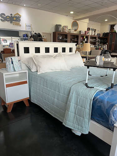MOBILIA BRESCIA 1508 CAMA 1.40  BLANCA-D