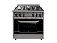 MORELLI 18037P CHEFF FORZA COCINA IND. 87cm INOX. 5 H. Pta. Vidrio Fundicion