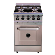 MORELLI 18023P  FORZA COCINA IND. 60cm INOX. 4 H. Pta. Ciega Fundicion