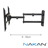 NAKAN SPL-780e SOPORTE TV. EXTENSIBLE 32 a 65 pulgadas. Brazo Doble Nivel