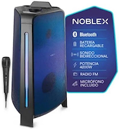 NOBLEX MNT2X PARLANTE BT.TORRE   4200w  Recargable USB  Bluetooth Mic.