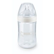 NUK NATURE SENSE BIBERON 260 ML 6-18 M blanca