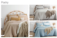 PALETTE POETRY P1735/4 COVERTOR KING + funda almohada y almohada