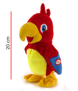 PHI PHI TOYS 1809 PELUCHE LORO GRABADOR 20 cm