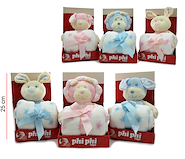 PHI PHI TOYS 3363/3364 MANTA RECIBIDORA MICROFIBRA C/PELUCHE (UNICORNIO/LEON)