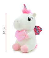 PHI PHI TOYS 8048 PELUCHE UNICORNIO SENTADO CON CORAON 20CM