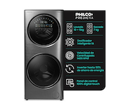 PHILCO PHLFT157GT LAVARROPA + LAVASECARROPA 1400 rpm 10Kgs. INVERTER