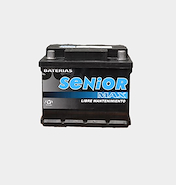SENIOR SM80 BATERIA AUTO  75a. BORNE PD. Reforzada