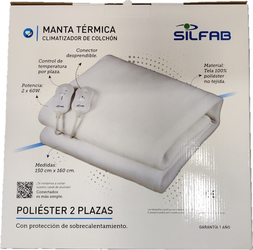 SILFAB MTD100 MANTA TERMICA 2 Plazas Polar