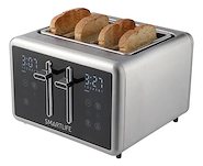 SMART LIFE SP-TOD1520 TOSTADORA PARA 4 PANES Acero Inoxidable Digital