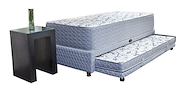 SPRINGWALL S5+REGINA SOMMIER+COLCHON 090X24X190 + CARRO c/colchon