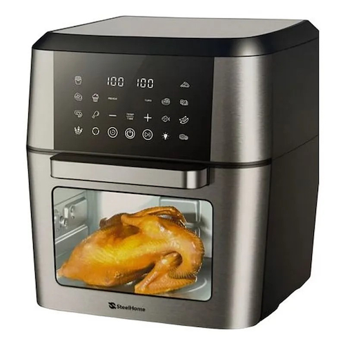 STEEL HOME RA-AF12L NASHVILLE FREIDORA DE AIRE 12.0 Litros 1750w.