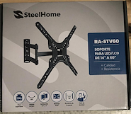 STEEL HOME RA-STV60 SOPORTE TV. EXTENSIBLE 14 a 60 pulgadas. Brazo Doble