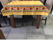 TECNO TEXTIL  MANTEL RECTANGULAR 250 Amarillo Flores