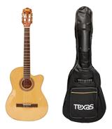 TEXAS CG20-LC5 GUITARRA CRIOLLA con CORTE EQUALIZADOR con Funda