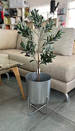 THE VOOR STORE 100377- kiran PORTA MACETA METAL PLATEADO