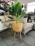 THE VOOR STORE 100012T PORTA MACETA  BAMBOO mediano
