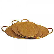 TOREANDCO K330 PLATO OVAL DORADO GRANDE 36X60 CM