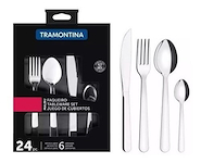 TRAMONTINA MALIBU 23798/046 JUEGO CUBIERTO X24U Acero inoxidable