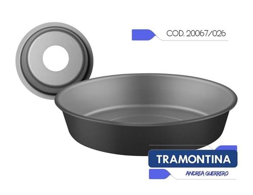 TRAMONTINA 20067/026 MOLDE PARA TORTA con CONO REMOV 26CM teflon