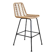 TRIBECA XDS121/BE ELANG BANQUETA BAR  Negra/Ratan Beige