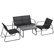 TRIBECA JD2637/GO BONO JUEGO JARDIN LIVING mesa + 3 sillones