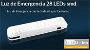 TRV LDE001 LUZ DE EMERGENCIA LED  8 horas Brillo compacto 28 Leds