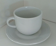 TSUJI Casual-1200 TAZA DESAYUNO  c/plato blanco