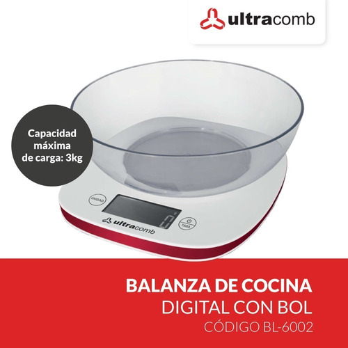Balanza de Cocina Ultracomb BL-6001